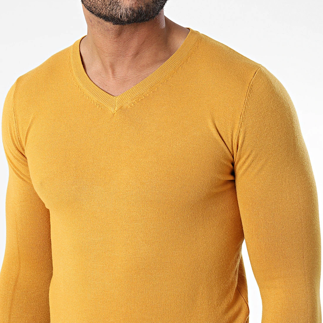 Meilleure vente 🎉 Pull J662 Jaune Moutarde de Classic Series 😍 4 Meilleure vente 🎉 Pull J662 Jaune Moutarde de Classic Series 😍 – Image 2