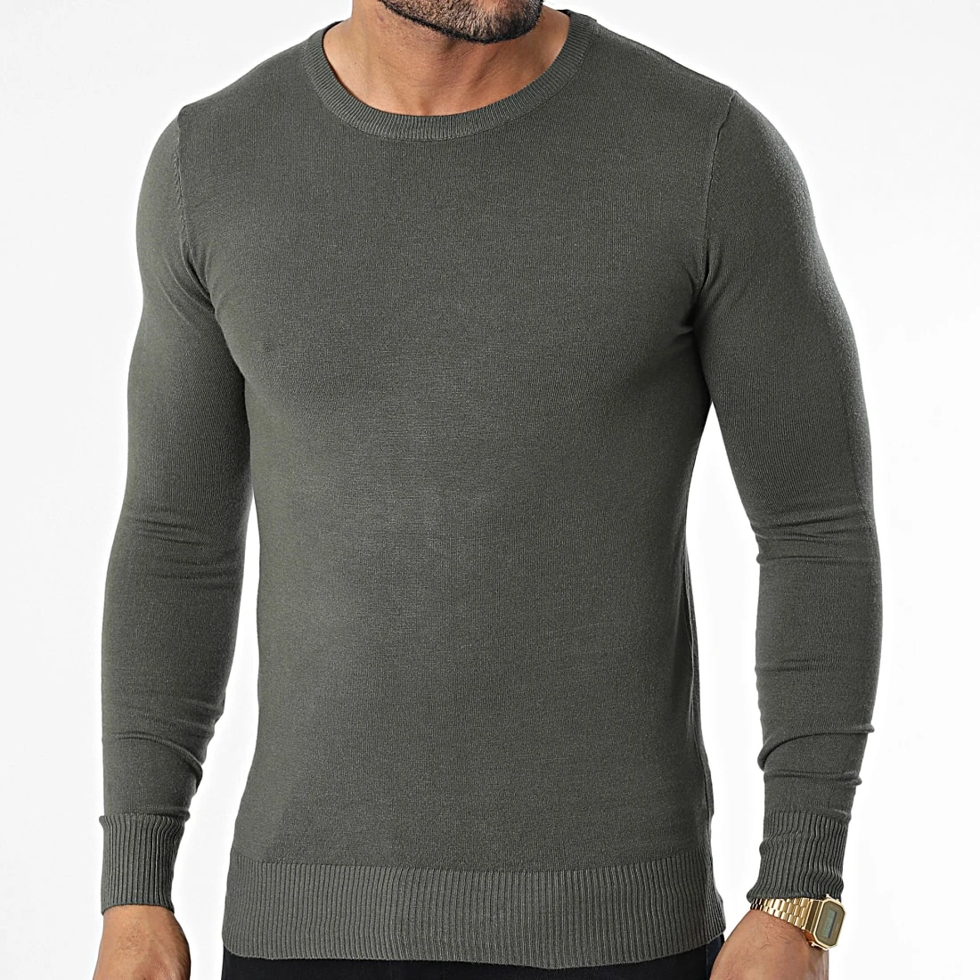 Meilleure vente 🎁 Pull J661 Vert Kaki de Classic Series 💯 5 Meilleure vente 🎁 Pull J661 Vert Kaki de Classic Series 💯 – Image 3