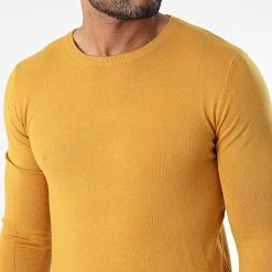 Meilleure affaire ❤️ Pull J661 Jaune Moutarde de Classic Series ⌛ -HautStyle Boutique classic series 338142 J661 6 20220922T151854 02