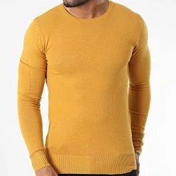 Meilleure affaire ❤️ Pull J661 Jaune Moutarde de Classic Series ⌛ -HautStyle Boutique classic series 338142 J661 6 20220922T151856 03