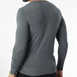 Grosses soldes 🧨 Pull J662 Gris Anthracite Chiné de Classic Series 🤩 -HautStyle Boutique classic series 338154 J662 9 20220922T152009 04