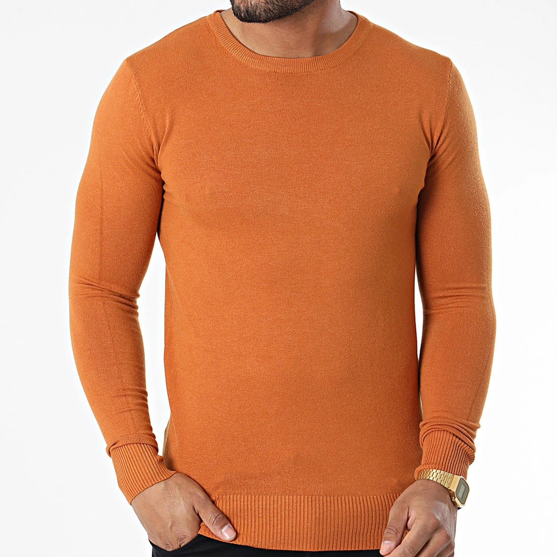 Tout neuf 🧨 Pull J661 Orange de Classic Series 🎁 5 Tout neuf 🧨 Pull J661 Orange de Classic Series 🎁 – Image 3