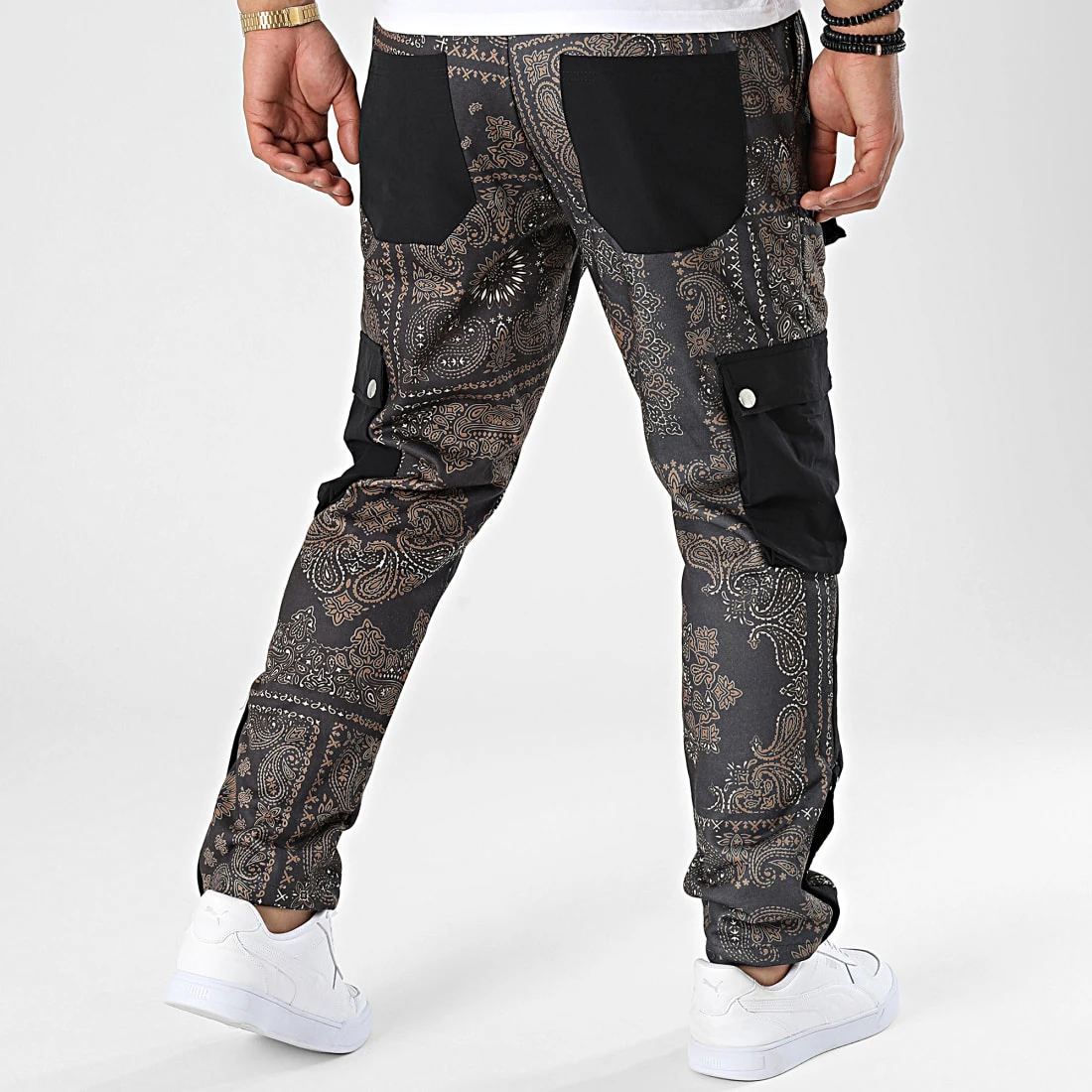 Meilleure vente 🔥 Pantalon Cargo 7423 Noir Gris Anthracite de Classic Series 👍 6 Meilleure vente 🔥 Pantalon Cargo 7423 Noir Gris Anthracite de Classic Series 👍 – Image 4