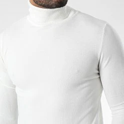 De gros 🤩 Pull Col Roulé J663 Beige Clair de Classic Series 🔔 -HautStyle Boutique classic series 338304 J663 8 20220923T152617 02