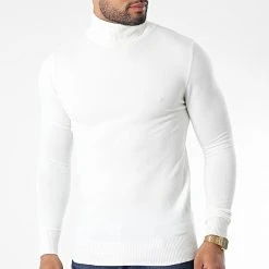 De gros 🤩 Pull Col Roulé J663 Beige Clair de Classic Series 🔔 -HautStyle Boutique classic series 338304 J663 8 20220923T152618 03