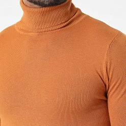 Meilleure affaire ❤️ Pull Col Roulé J663 Orange de Classic Series ⌛ -HautStyle Boutique classic series 338306 J663 10 20220923T153953 02