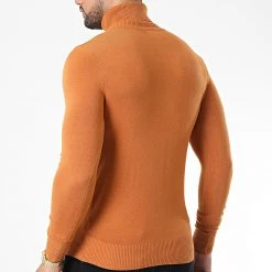 Meilleure affaire ❤️ Pull Col Roulé J663 Orange de Classic Series ⌛ -HautStyle Boutique classic series 338306 J663 10 20220923T153956 04