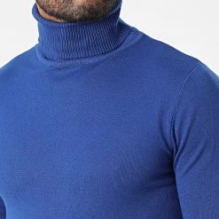 Vente flash ✨ Pull Col Roulé J663 Bleu Roi de Classic Series 😉 -HautStyle Boutique classic series 338312 J663 16 20220923T153844 02