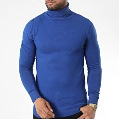 Vente flash ✨ Pull Col Roulé J663 Bleu Roi de Classic Series 😉 -HautStyle Boutique classic series 338312 J663 16 20220923T153845 03