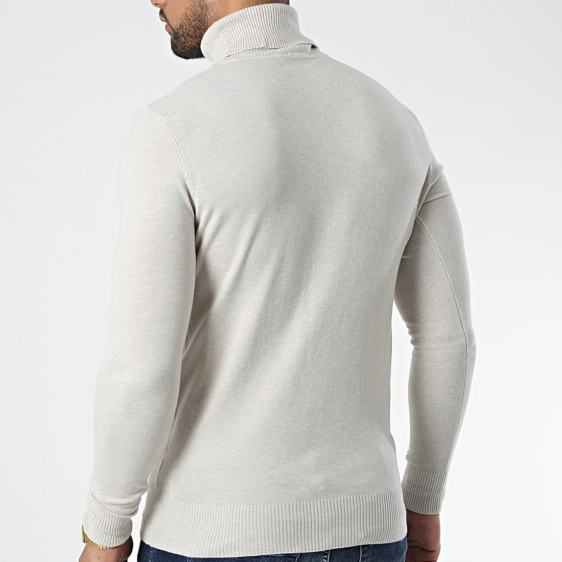Le moins cher đ„ Pull Col Roulé J663 Beige de Classic Series â 6 Le moins cher đ„ Pull Col Roulé J663 Beige de Classic Series â â Image 4