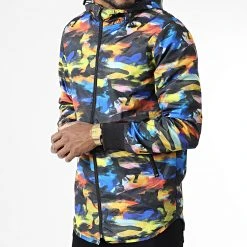 Grosses soldes 🛒 Veste Zippée Capuche 7424 Noir Multicolor de Classic Series ✨ -HautStyle Boutique classic series 338315 7424 MULTI 20220923T155815 03