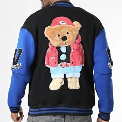 Tout neuf ❤️ Veste Teddy 7422 Noir Bleu de Classic Series 👍 -HautStyle Boutique classic series 338327 7422 BLACK BLUE 20220926T155608 04