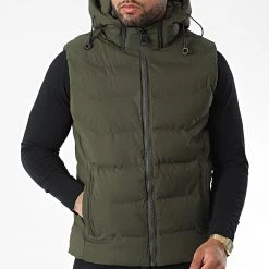 Remise 😍 Doudoune Sans Manches 9356 Vert Kaki de Classic Series ❤️ -HautStyle Boutique classic series 338337 9356 3 OLIVE 20220923T153755 03