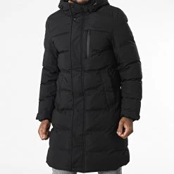 Grosses soldes 🔥 Doudoune Capuche 9351 Noir de Classic Series 🎉