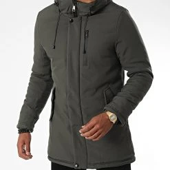 De gros 🛒 Parka Capuche 9329 Vert Kaki de Classic Series ✔️ -HautStyle Boutique classic series 338376 9329 3 OLIVE 20220928T155409 05