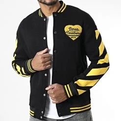 Les meilleures critiques de 💯 Veste Teddy 7421 Noir Jaune de Classic Series 😉