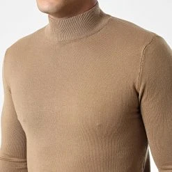 Remise ✨ Pull Col Cheminée 665 Beige de Classic Series ⭐ -HautStyle Boutique classic series 338476 J665 21 20220921T154349 02