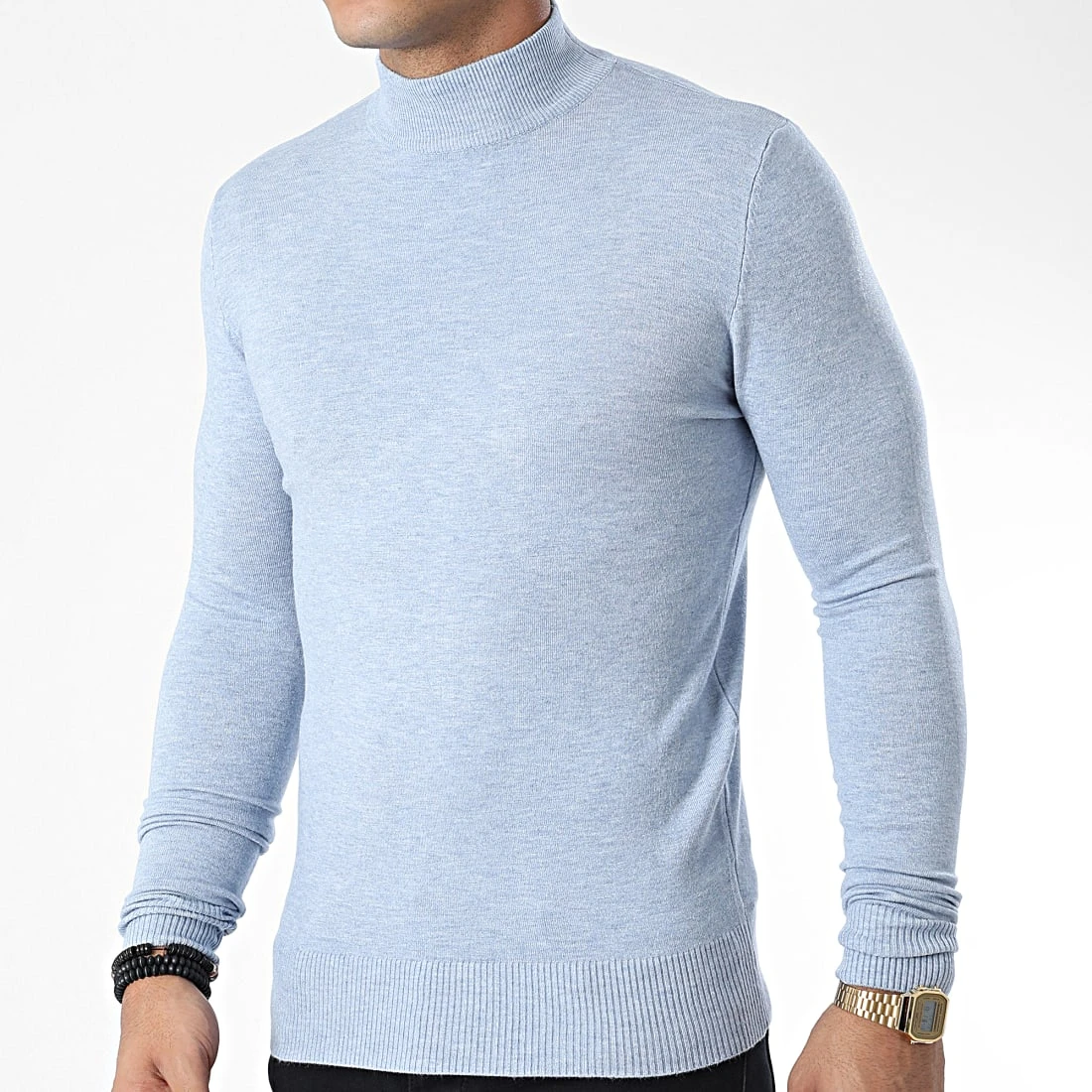 Grosses soldes 💯 Pull Col Cheminée 665 Bleu Clair Chiné de Classic Series 😍 3 Grosses soldes 💯 Pull Col Cheminée 665 Bleu Clair Chiné de Classic Series 😍