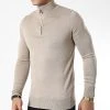 Promo 🎉 Pull Col Zippé J666 Beige de Classic Series 😀 -HautStyle Boutique classic series 338493 J666 2 20220921T154638 01
