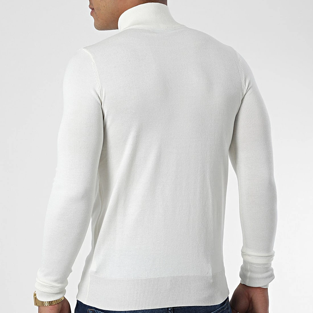 Nouveau 😍 Pull Col Zippé J666 Beige Clair de Classic Series ⌛ 6 Nouveau 😍 Pull Col Zippé J666 Beige Clair de Classic Series ⌛ – Image 4