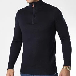 Top 10 ❤️ Pull Col Zippé J666 Bleu Marine de Classic Series ✨