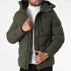 Meilleure vente ✨ Doudoune Capuche 9355 Vert Kaki de Classic Series 🤩 -HautStyle Boutique classic series 338605 9355 3 OLIVE 20220926T153057 03