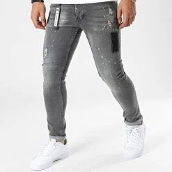 Promo ❤️ Jean Slim 61-19A Gris de Classic Series ⭐