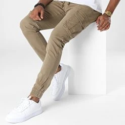 Tout neuf ⌛ Pantalon Cargo 7685 Beige Kaki de Classic Series 👏 -HautStyle Boutique classic series 338653 7685 5 20221026T140711 03