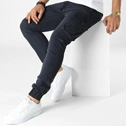 Nouveau 🛒 Pantalon Cargo 7685 Bleu Marine de Classic Series 😀 -HautStyle Boutique classic series 338658 7685 3 20221017T152107 03