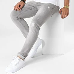 Promo 👏 Jean Slim D-3223 Gris de Classic Series 🔥 -HautStyle Boutique classic series 338731 D 3223 20220928T161548 03