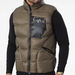 Vente flash 🔔 Doudoune Sans Manches 209 Vert Kaki de Classic Series ⌛