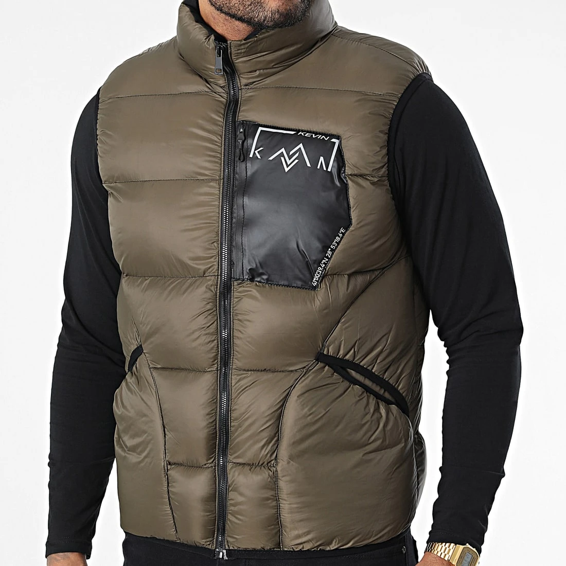 Vente flash 🔔 Doudoune Sans Manches 209 Vert Kaki de Classic Series ⌛ 3 Vente flash 🔔 Doudoune Sans Manches 209 Vert Kaki de Classic Series ⌛