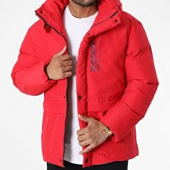 Budget ⭐ Doudoune Capuche 210 Rouge de Classic Series ❤️