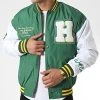 Grosses soldes 🎁 Veste Teddy 7426 Vert Blanc de Classic Series ❤️ -HautStyle Boutique classic series 339405 7426 VERT 20221004T153420 01