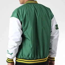 Grosses soldes 🎁 Veste Teddy 7426 Vert Blanc de Classic Series ❤️ -HautStyle Boutique classic series 339405 7426 VERT 20221004T153424 04