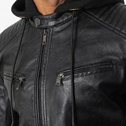 Offres ⌛ Veste Biker LP5537 Noir de Classic Series 👍 -HautStyle Boutique classic series 340650 LP5537 K BLACK 20220929T160621 02