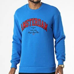 Meilleure affaire ✔️ Sweat Crewneck 1121 Bleu Roi de Classic Series 💯
