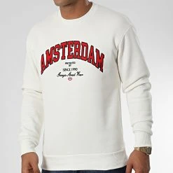 Promo 🔥 Sweat Crewneck 1121 Beige Clair de Classic Series ❤️