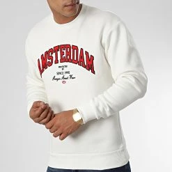 Promo 🔥 Sweat Crewneck 1121 Beige Clair de Classic Series ❤️ -HautStyle Boutique classic series 340757 GK 1121 EKRU 20221006T152029 03