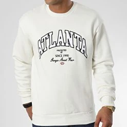 Le moins cher 🔥 Sweat Crewneck 1122 Beige Clair de Classic Series ⌛ -HautStyle Boutique classic series 340769 GK 1122 EKRU 20221006T151728 03