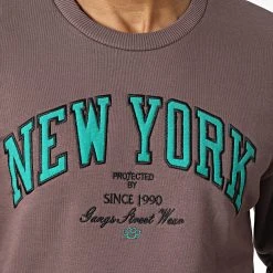 Promo 😍 Sweat Crewneck 1124 Marron de Classic Series 🧨 -HautStyle Boutique classic series 340772 GK 1124 MURDUM 20220929T161113 02