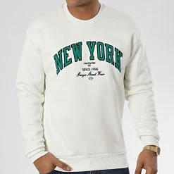 Offres 😍 Sweat Crewneck 1124 Beige de Classic Series ⭐ -HautStyle Boutique classic series 340773 GK 1124 EKRU 20221006T151929 03