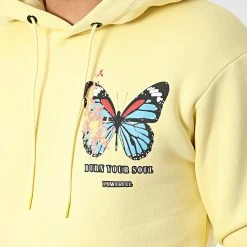 Acheter ✔️ Sweat Capuche 1126 Jaune de Classic Series ✨ -HautStyle Boutique classic series 340784 GK 1126 SARI 20221006T152713 02