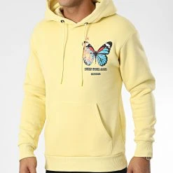 Acheter ✔️ Sweat Capuche 1126 Jaune de Classic Series ✨ -HautStyle Boutique classic series 340784 GK 1126 SARI 20221006T152716 04