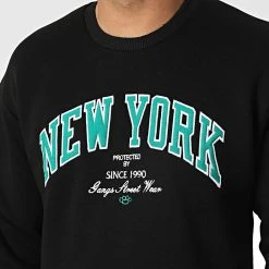 De gros ❤️ Sweat Crewneck 1124 Noir de Classic Series ⭐ -HautStyle Boutique classic series 340793 GK 1124 SIYAH 20221006T151927 02