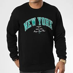 De gros ❤️ Sweat Crewneck 1124 Noir de Classic Series ⭐ -HautStyle Boutique classic series 340793 GK 1124 SIYAH 20221006T151928 03