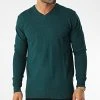 Offres ⌛ Pull Col V 6745 Vert Foncé de Classic Series ❤️ -HautStyle Boutique classic series 342219 6745 VERT BOUTEILLE 20221020T135250 01
