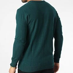 Offres ⌛ Pull Col V 6745 Vert Foncé de Classic Series ❤️ -HautStyle Boutique classic series 342219 6745 VERT BOUTEILLE 20221020T135255 04