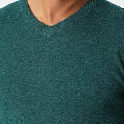 Tout neuf ⌛ Pull Col V 6745 Vert de Classic Series ⌛ -HautStyle Boutique classic series 342220 6745 VERT SAPIN 20221020T135232 02