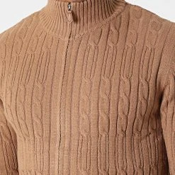 Tout neuf 😍 Gilet Zippé 6855 Camel de Classic Series 👏 -HautStyle Boutique classic series 342236 6855 CAMEL 20221020T135148 02